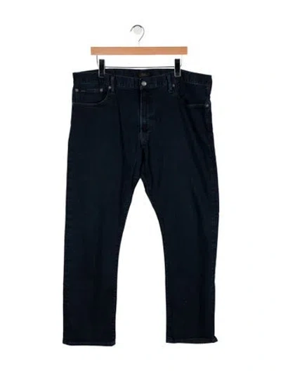 Pre-owned Polo Ralph Lauren Mid-rise Straight Leg Jeans In Blue