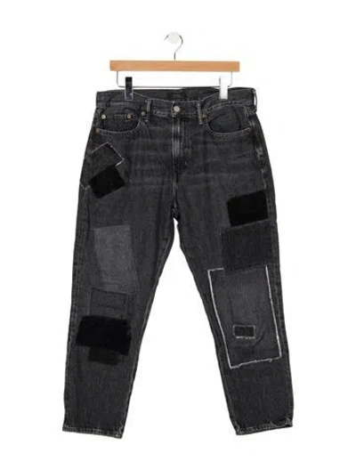 Pre-owned Polo Ralph Lauren Mid-rise Straight Leg Jeans In Blue