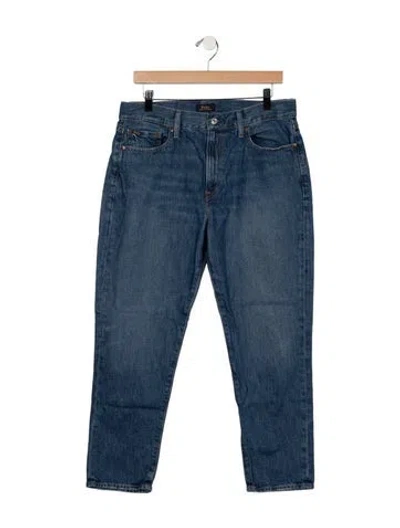 Pre-owned Polo Ralph Lauren Mid-rise Straight Leg Jeans In Blue