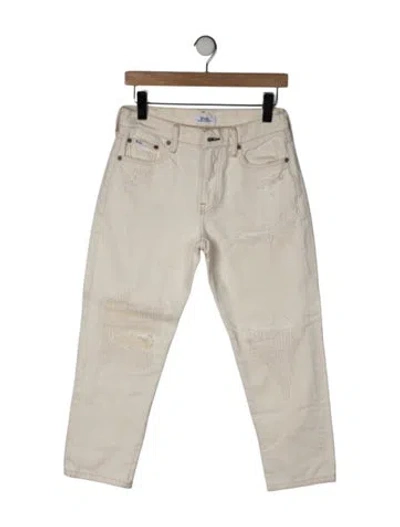 Pre-owned Polo Ralph Lauren Mid-rise Straight Leg Jeans In Neutrals