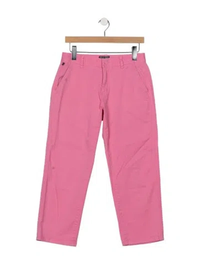 Pre-owned Polo Ralph Lauren Mid-rise Straight Leg Jeans In Pink