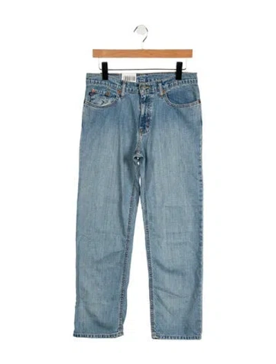 Pre-owned Polo Ralph Lauren Mid-rise Straight Leg Jeans W/ Tags In Blue