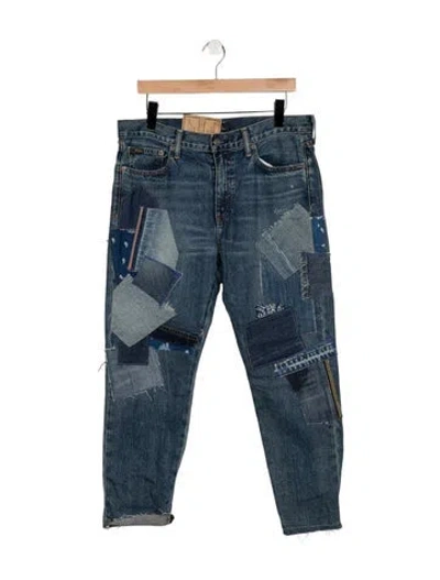 Pre-owned Polo Ralph Lauren Mid-rise Straight Leg Jeans W/ Tags In Blue