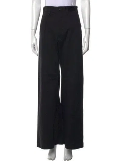 Pre-owned Polo Ralph Lauren Mid-rise Wide Leg Jeans In Black