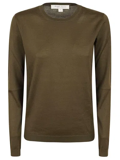 Polo Ralph Lauren Military Green Cashmere Crew Neck Pullover