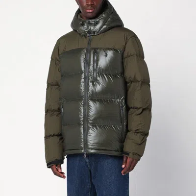 Polo Ralph Lauren Military Green Down Jacket In Multi