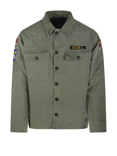 Polo Ralph Lauren Military-inspired Long-sleeved Button-up Shirt In Green