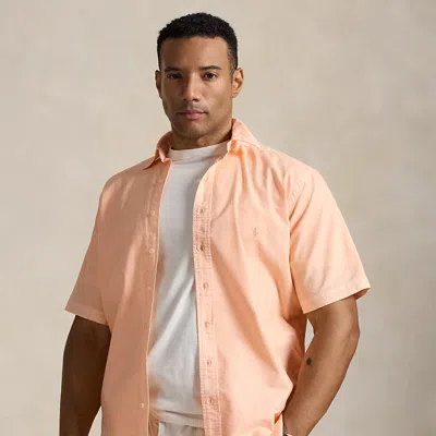 Polo Ralph Lauren Mineral-dyed Oxford Shirt In Amber