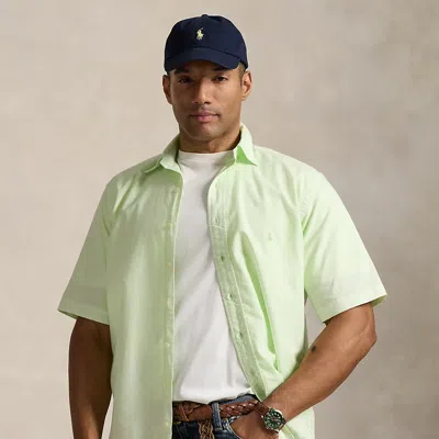 Polo Ralph Lauren Mineral-dyed Oxford Shirt In Leaf