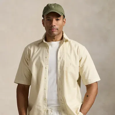 Polo Ralph Lauren Mineral-dyed Oxford Shirt In Natural
