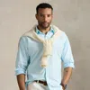 Polo Ralph Lauren Mineral-dyed Oxford Shirt In Sky