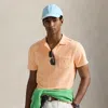 Polo Ralph Lauren Mineral-dyed Terry Polo Shirt In Amber