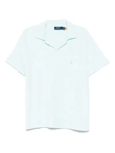 Polo Ralph Lauren Mineral-dyed Terry T-shirt In Blue