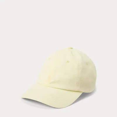 Polo Ralph Lauren Mineral-dyed Twill Ball Cap In Lime