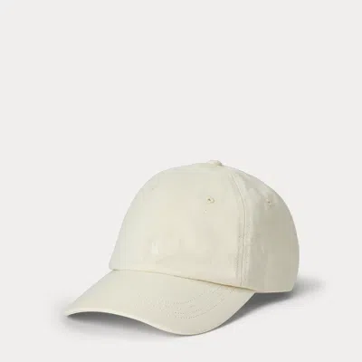 Polo Ralph Lauren Mineral-dyed Twill Ball Cap In Natural
