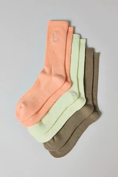 Polo Ralph Lauren Mineral Wash Crew Sock 3-pack In Assorted, Men's At Urban Outfitters