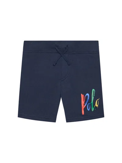 Polo Ralph Lauren Mini Athletic Shorts For Boys In Blue