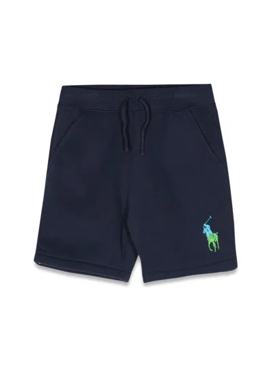 Polo Ralph Lauren Mini Bermuda Shorts For Baby Boys In Blue