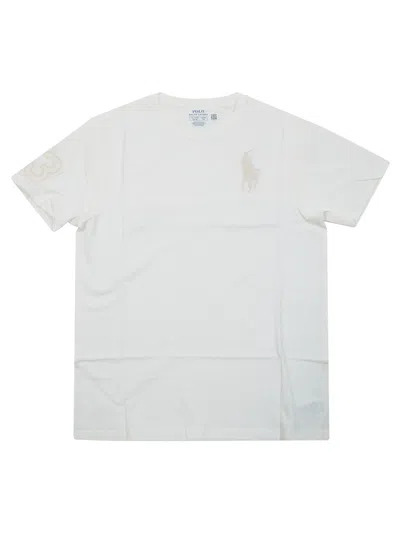 Polo Ralph Lauren Mini Big Pony Short Sleeve T-shirt In Bianco