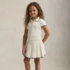 Polo Ralph Lauren Mini-cable Cotton Cardigan & Skirt Set In Nevis Multi