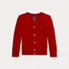 Polo Ralph Lauren Big Girls Mini-cable Cotton Cardigan In Rl 2000 Red