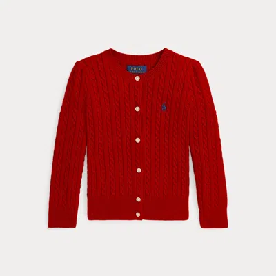 POLO RALPH LAUREN RALPH LAUREN MINI-CABLE COTTON CARDIGAN