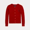 Polo Ralph Lauren Kids' Mini-cable Cotton Cardigan In Rl 2000 Red