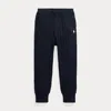 Polo Ralph Lauren Kids' Logo Jersey Sweatpants In Hunter Navy/nevis