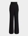 Polo Ralph Lauren Mini-cable Wide-leg Pant In Black