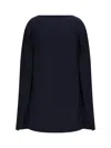 Polo Ralph Lauren Cape-overlay Short Dress In Blue