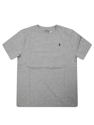 Polo Ralph Lauren Mini Classic Crew Neck T-shirt For Kids In Grigio