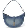 Polo Ralph Lauren Mini Denim Shoulder Bag In Blue