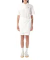Polo Ralph Lauren Faux-wrap Skirt Polo Mini Dress In White