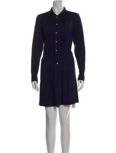 Pre-owned Polo Ralph Lauren Mini Dress In Black
