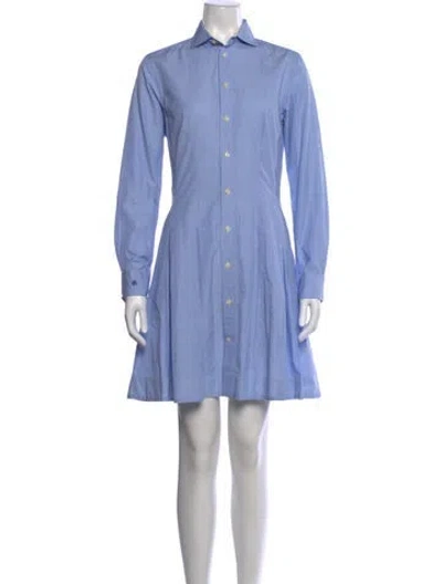 Pre-owned Polo Ralph Lauren Mini Dress In Blue