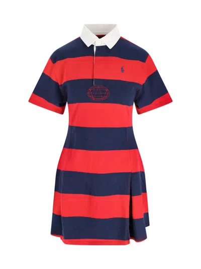 Polo Ralph Lauren Mini Dress In Multi