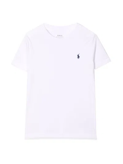 Polo Ralph Lauren Mini Graphic T-shirt For Boys In White