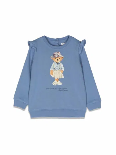 Polo Ralph Lauren Mini Knit Sweatshirt In Blue