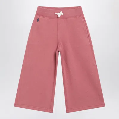 Polo Ralph Lauren Mini Logo Cotton Jogging Trousers In Pink