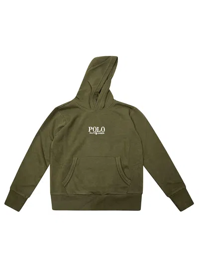 Polo Ralph Lauren Mini Logo Hoodie Sweatshirt In Green