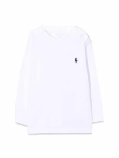 Polo Ralph Lauren Mini Logo T-shirt For Boys In White