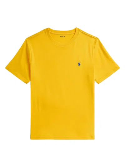 Polo Ralph Lauren Mini Logo T-shirt For Kids In Yellow