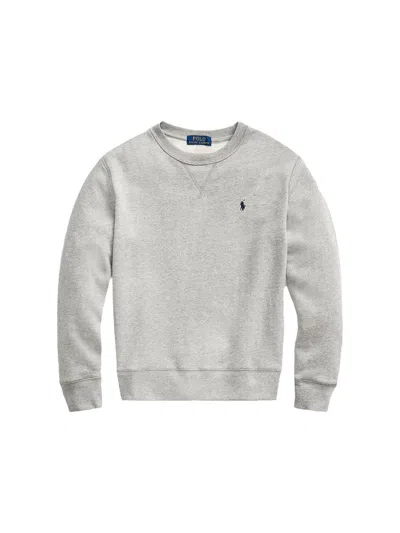 Polo Ralph Lauren Mini Long Sleeve Knit Top For Boys In Grey