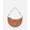 Polo Ralph Lauren Mini Sac Leather Shoulder Bag In Brown