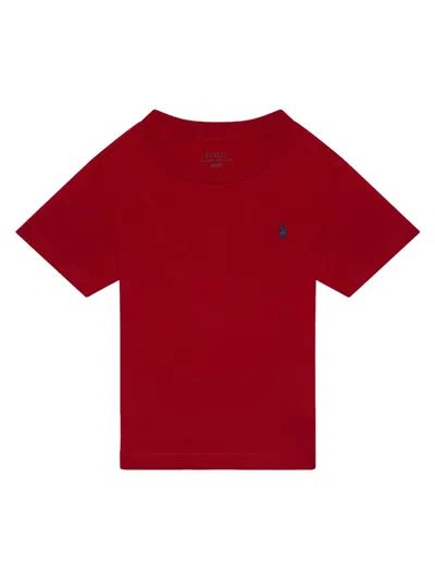 Polo Ralph Lauren Mini Short Sleeve Cotton T-shirt In Red
