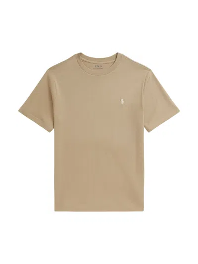 Polo Ralph Lauren Mini Short Sleeve T-shirt In Beige