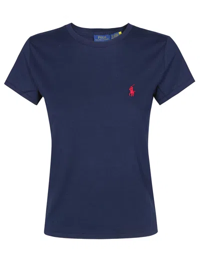 Polo Ralph Lauren Mini Short Sleeve T-shirt For Women In Blue