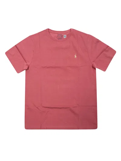 Polo Ralph Lauren Mini Short Sleeve T-shirt In Rosa
