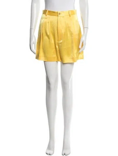 Pre-owned Polo Ralph Lauren Mini Shorts W/ Tags In Yellow