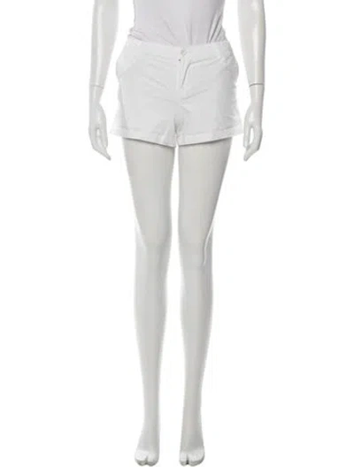 Pre-owned Polo Ralph Lauren Mini Shorts In White